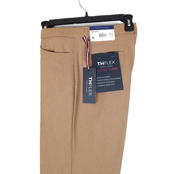 Tommy Hilfiger Men’s Modern-Fit Flex Stretch Twill Dress Pants Tan 36x32 NWT - Picture 1 of 6